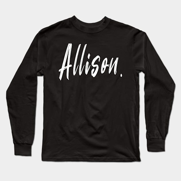 NAME GIRL ALLISON Long Sleeve T-Shirt by CanCreate